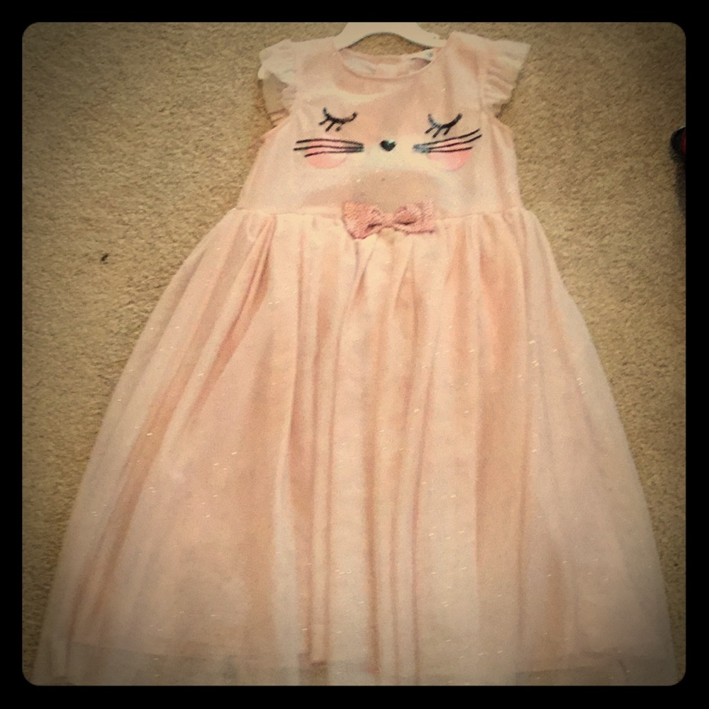 Cute cat faced dress